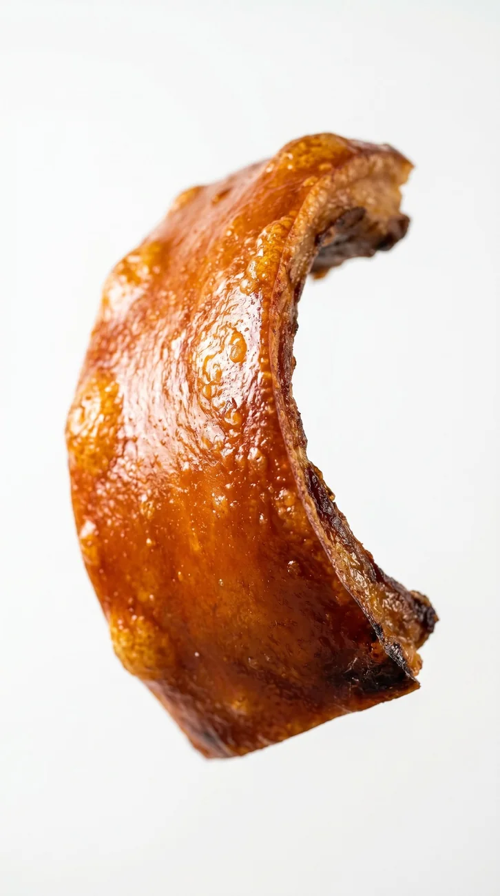 A whole Cebu lechon roasted deep amber, skin glistening